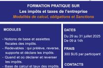Les impôts et les taxes de l'entreprise evenements_formations_conferences_eglises